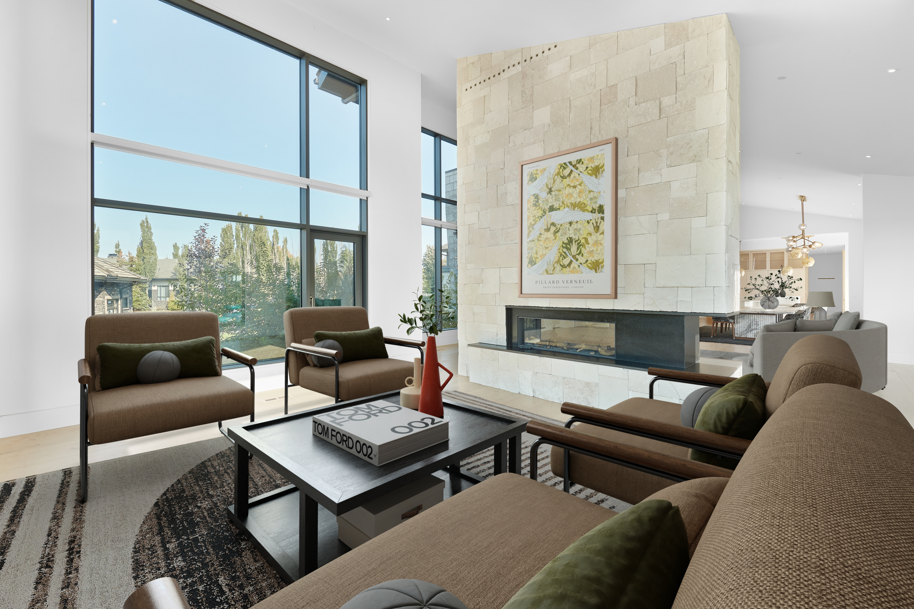 Sitting room in 46 Kingsford Crescent home for sale in St. Albert by Holland & Associates Real Estate.